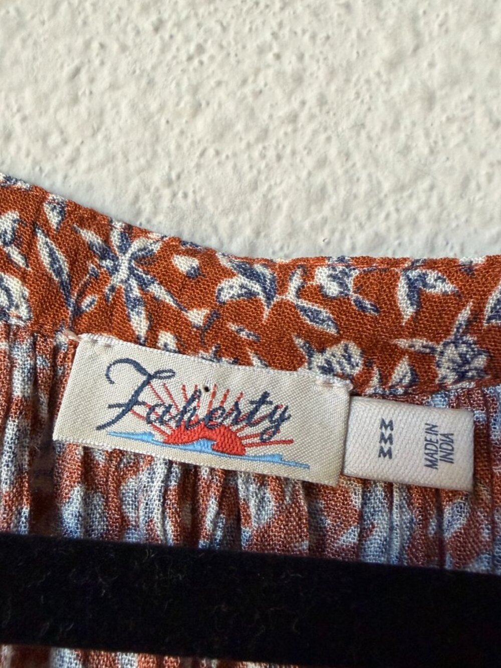 Faherty Montana Dress in Ennis Floral Smocked Boho Size M - Picture 4 of 6